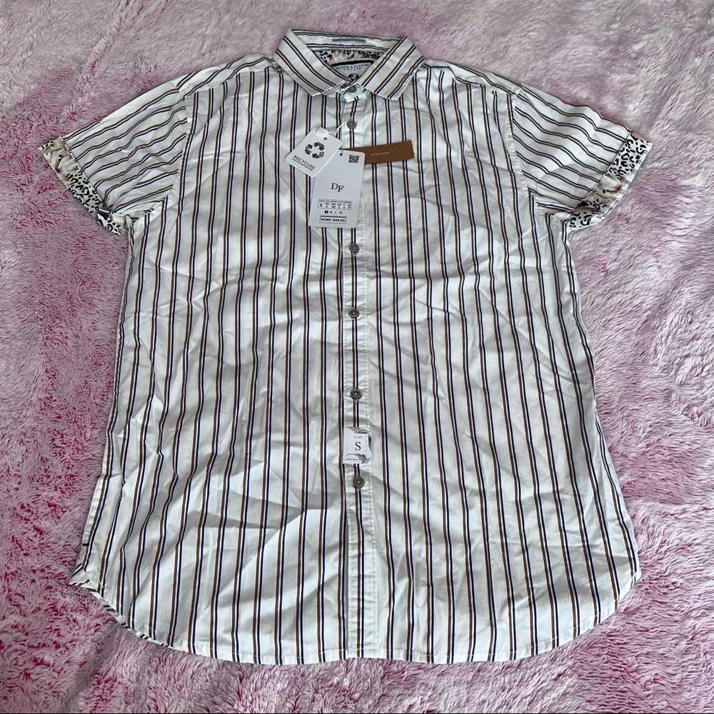 Denim Flower Ricky Singh Short Sleeve Casual Party Shirt